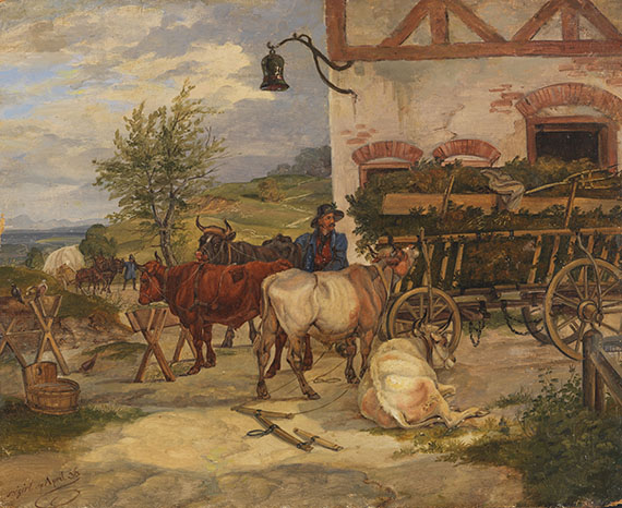 Friedrich Voltz - Öl auf Leinwand