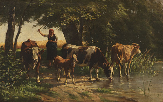 Richard Voltz - Öl auf Leinwand