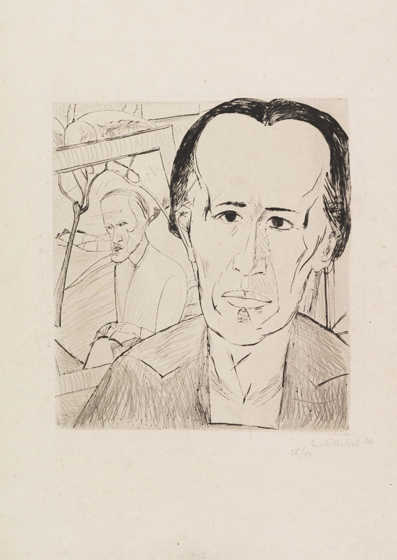 Erich Heckel - Kaltnadelradierung