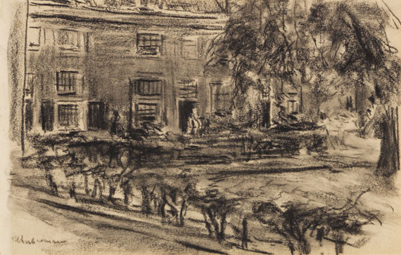 Max Liebermann - Kohlezeichnung