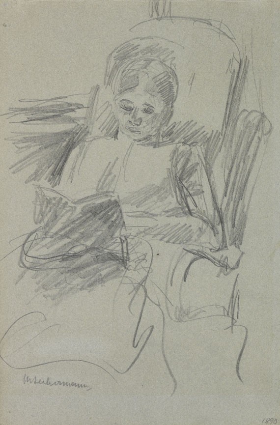 Max Liebermann - Bleistiftzeichnung