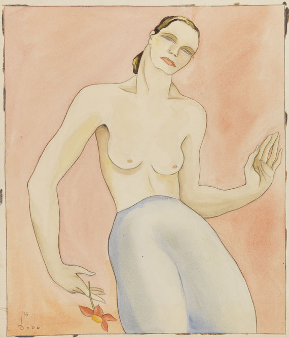 Dodo (d. i. Dörte Clara Wolff) - Aquarell