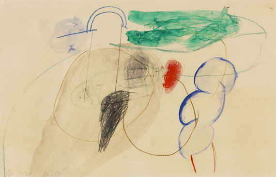 Horst Antes - Aquarell
