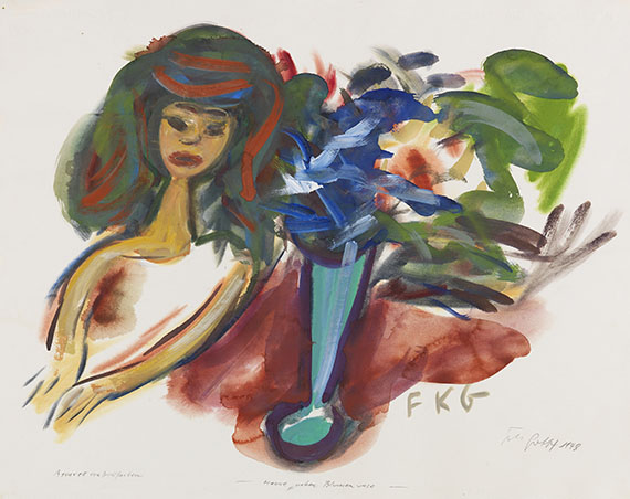 Friedrich Karl Gotsch - Aquarell