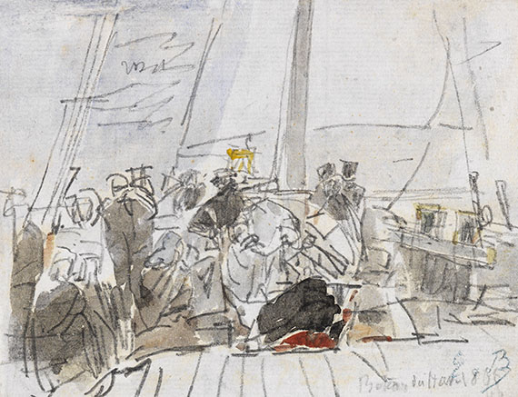 Eugène Boudin - Aquarell