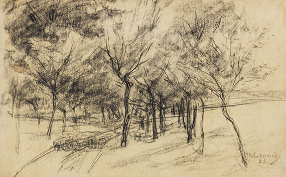 Max Liebermann - Kreidezeichnung