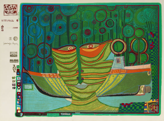 Friedensreich Hundertwasser - Farbserigrafie