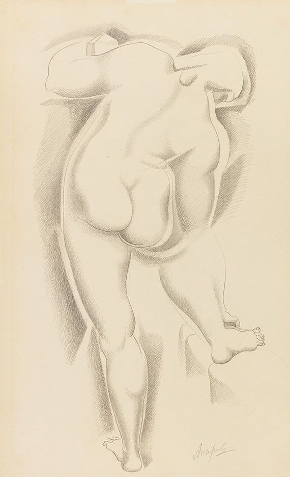 Alexander Archipenko - Bleistiftzeichnung