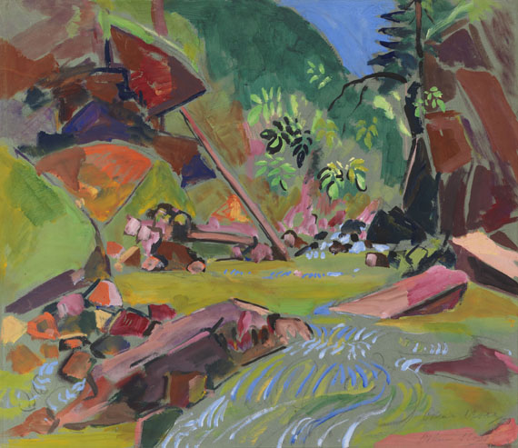 Oskar Moll - Aquarell