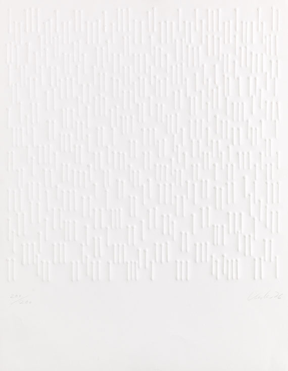 Günther Uecker - Prägedruck