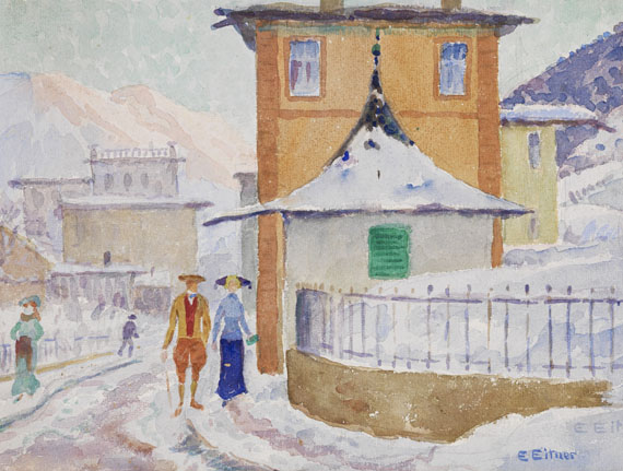 Ernst Eitner - Aquarell