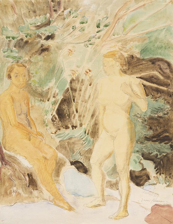 Heckel, Erich - Aquarell