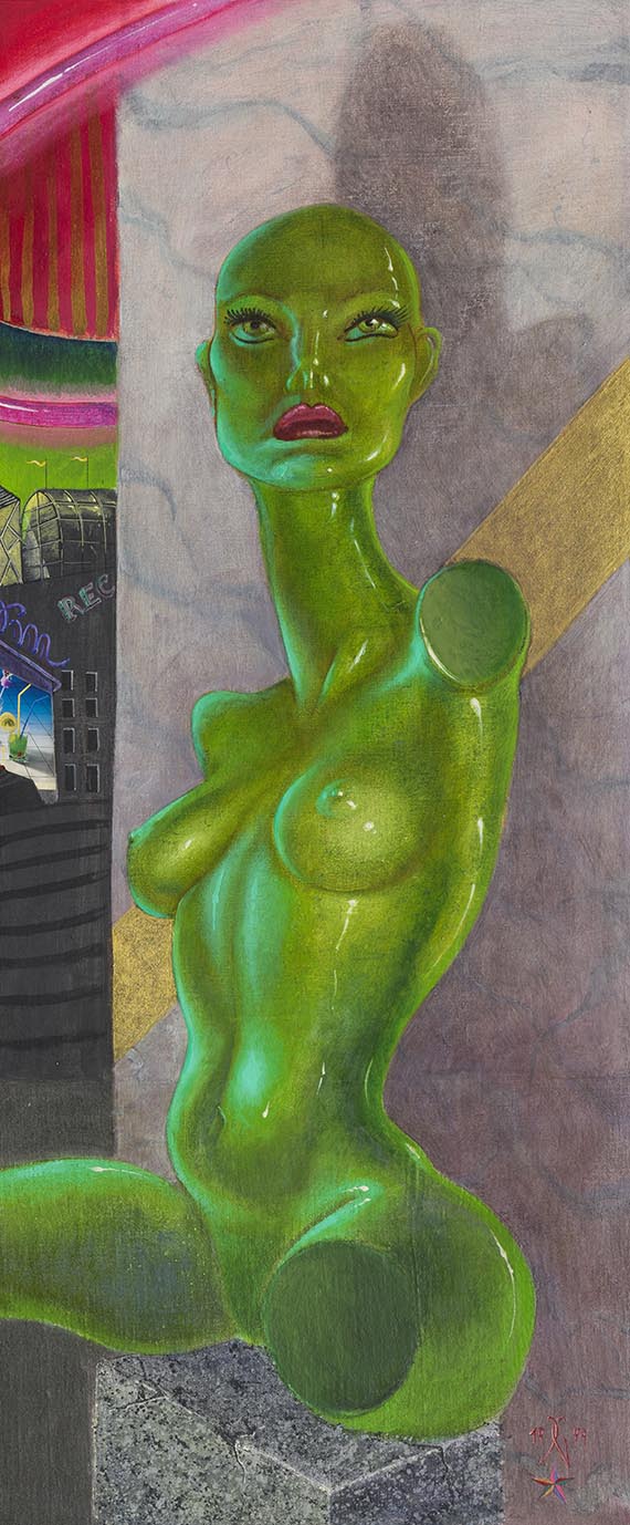 Gr&ouml;szer, Clemens - &Ouml;l auf Leinwand