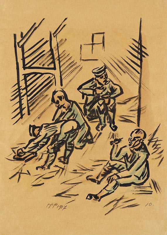Pechstein, Hermann Max - Tuschpinsel