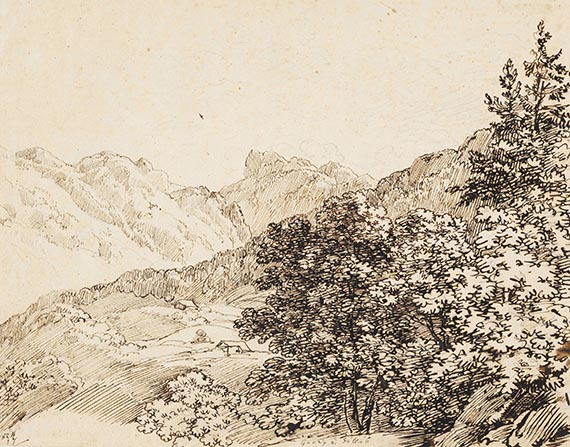 Dillis, Johann Georg von - Bleistiftzeichnung