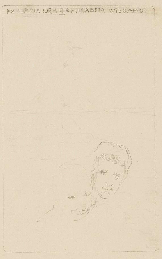 Klinger, Max - Bleistiftzeichnung