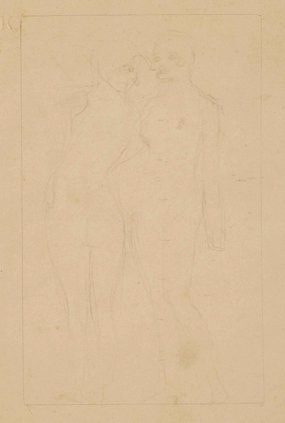 Klinger, Max - Bleistiftzeichnung