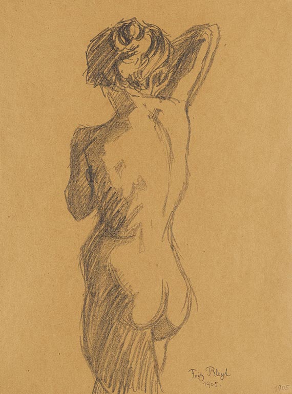 Bleyl, Fritz - Bleistiftzeichnung