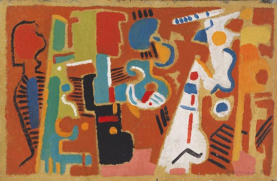 Ackermann, Max - Öl auf Hartfaserplatte