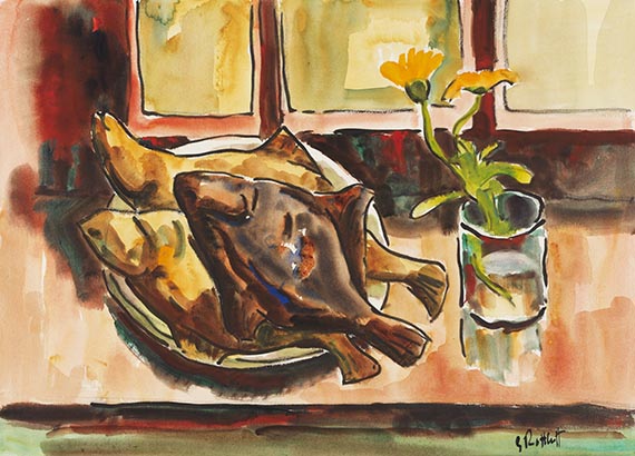 Schmidt-Rottluff, Karl - Aquarell