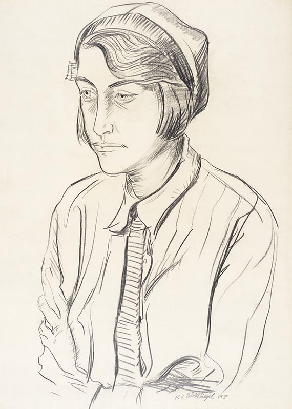 Böckstiegel, Peter August - Bleistiftzeichnung