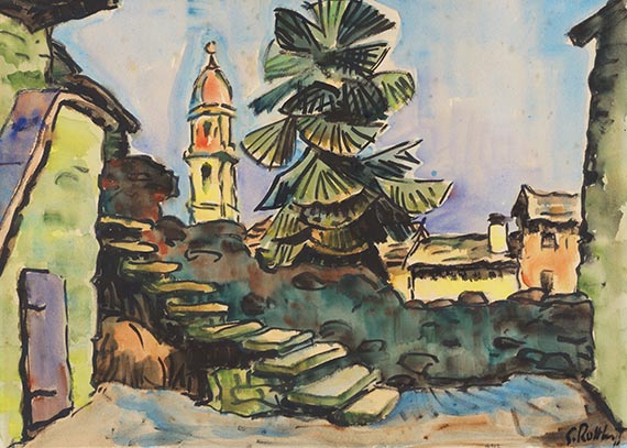 Schmidt-Rottluff, Karl - Aquarell