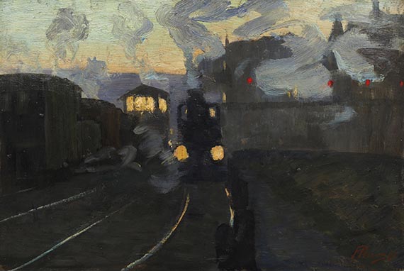 Pleuer, Hermann - Öl auf Malpappe