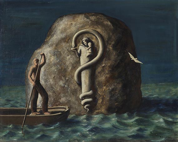 Ende, Edgar - &Ouml;l auf Leinwand