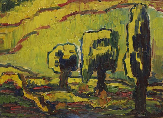 Dexel, Walter - &Ouml;l auf Malpappe