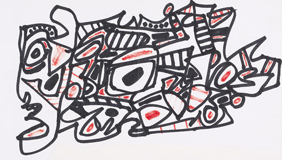 Dubuffet, Jean - Filzstiftzeichnung