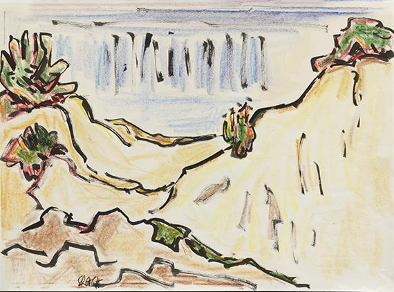 Schmidt-Rottluff, Karl - Farbige Kreide